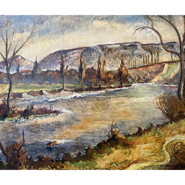 Walter Schneider, Salève Mountain, Oil on Canvas For Sale - Image 13 of 13