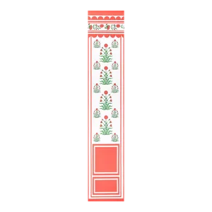 Sample - Schumacher x Marie-Anne Oudejans Royal Poppy Panel B in Red