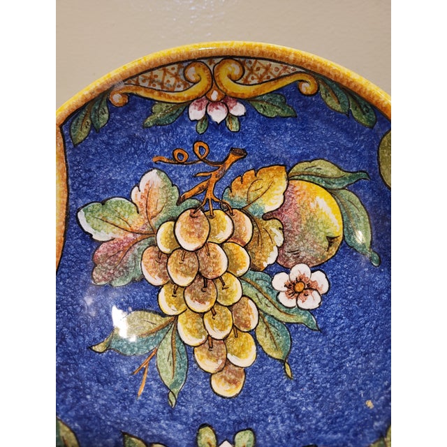 Ceramic 1990s Deruta Italy Serving Bowl Vessel For Sale - Image 7 of 12