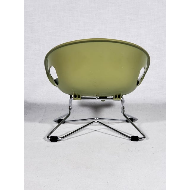Vintage Original MCM Cosco Household Goods (Columbus Indiana) Padded Childs Seat For Sale - Image 9 of 12