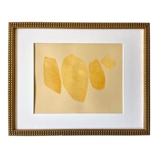 2026 "Ambra" Abstract Minimalist Painting on Paper by Artist r.k. Red For Sale