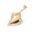 Vintage Conch Shell Pendant Diamond 14k Gold Heavy 16.1 Grams Ocean Jewelry For Sale - Image 4 of 6