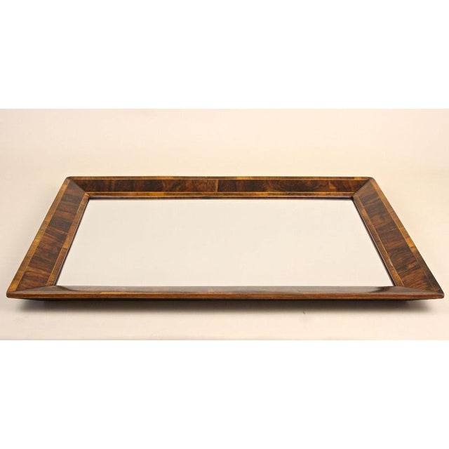 Antique Biedermeier Wall Mirror in Walnut Frame, 1830 For Sale - Image 14 of 16