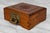 1970s Vintage Chinese Chinoiserie Rosewood Storage Jewelry Box W/ Brass Lock For Sale - Image 5 of 13