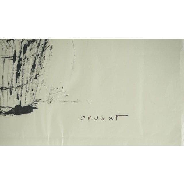 Roger Crusat, Le seau de paille, Pen Drawing For Sale - Image 6 of 7