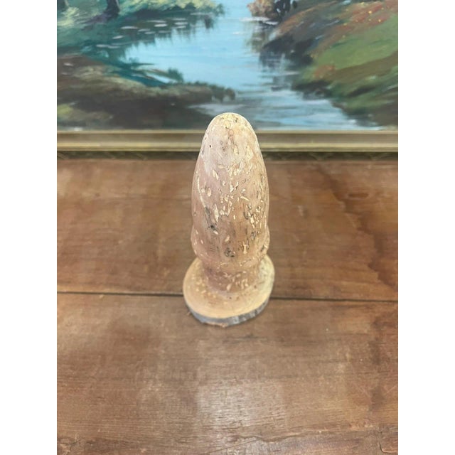 Mid-Century Modern Vintage Hand Carved Wooden Mushroom For Sale - Image 3 of 7