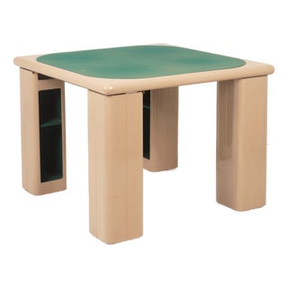 Lacquered Wood and Green Felt Game Table by Pierluigi Molinari for Pozzi, 1970s For Sale