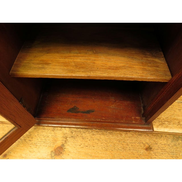 Small Antique Shop Display Cabinet with Mirrored Back, 1890s For Sale - Image 12 of 18