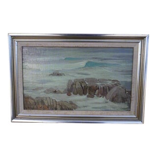 Pacific Grove Surf c.1914, by Eugen Neuhaus, Oil on Canvas, Framed For Sale