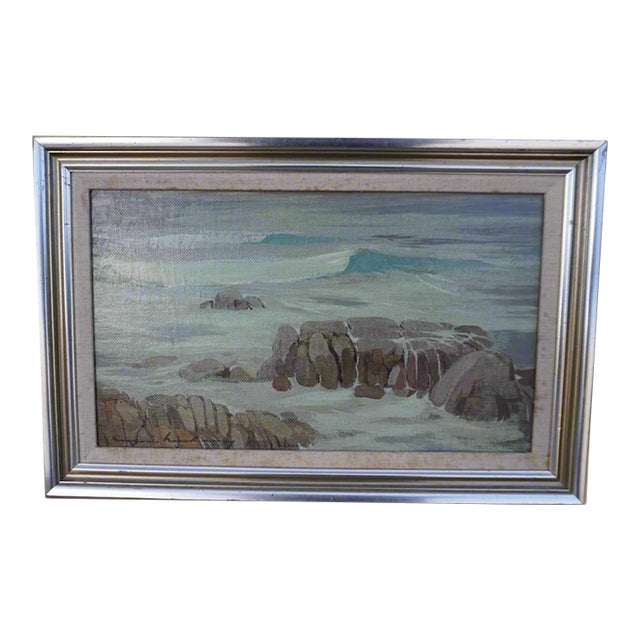 Pacific Grove Surf c.1914, by Eugen Neuhaus, Oil on Canvas, Framed For Sale