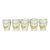 1950’s Ceramic Orange Juice Cups Set of Five For Sale