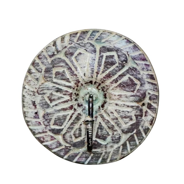 1980s Hand Carved Mango Wood Wall Hook | Rustic Entryway Coat Rack | Antique Distressed Boho Mudroom Peg | Unique Bathroom Towel Hanger Decor For Sale - Image 5 of 6