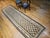 Vintage Persian Qazvin Tribal Kilim Runner, Handwoven Wool, Allover Paisley Pattern, Tan & Brown, 3x11 For Sale - Image 4 of 18