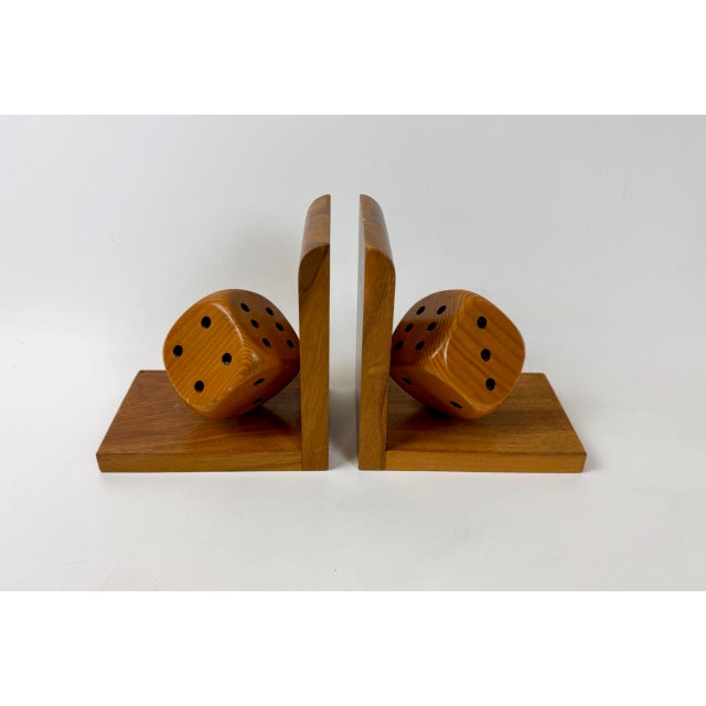 Mid-Century Dice Bookends, 1960s, Set of 2, in Very Good conditions. Designed 1960 to 1969