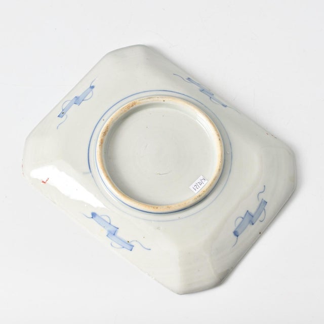 Antique Japanese Imari Rectangular Porcelain Dish, 1890s For Sale - Image 5 of 9
