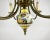 Metal Capodimonte Hand-Painted Porcelain & Brass Chandelier For Sale - Image 7 of 9
