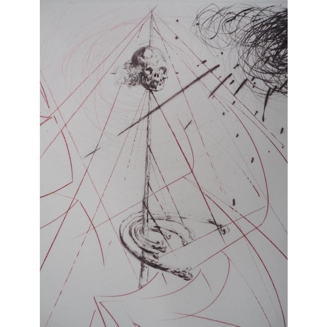 Salvador Dali, The Flying Dutchman, Original Engraving For Sale - Image 4 of 9