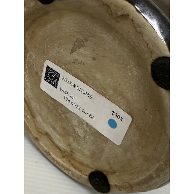 Martino Interiors Tea Dust Glazed Vase For Sale - Image 10 of 12