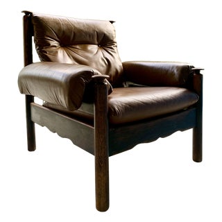 Brutalist Lounge Chair in the style of Sergio Rodrigues, 1960s For Sale