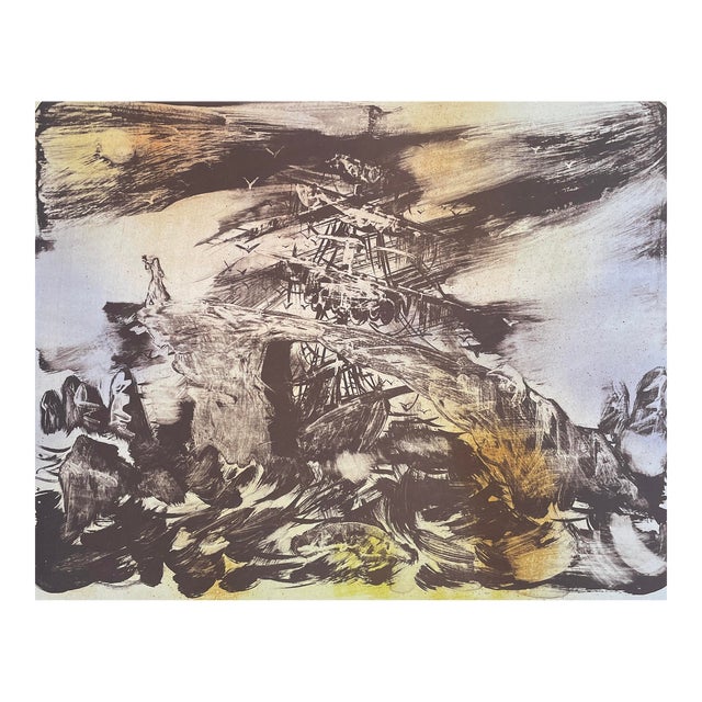 1982 Joe Pecsenke Wagner Opera Lithograph Flying Dutchman For Sale