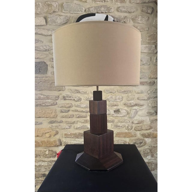 Vintage Art Deco Cubist Table Lamp, 1930 For Sale - Image 15 of 17