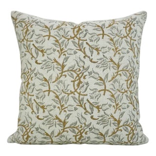 Fabdivine Classic Print Water Replicant Cushion Cover 12x20 Inch Cotton Linen- Kamal Dutta For Sale