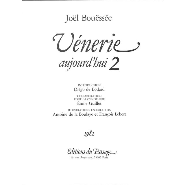 Traditional "Venerie Aujourd'hui" 1982 Bouessee, Joel For Sale - Image 3 of 13