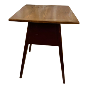 1990s Pine Planks Table / Stand With Tapered Legs