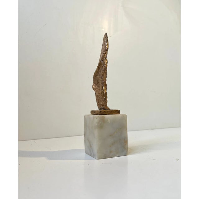 1980s Brutalist Bronze Sculpture by Knud Erik Christiansen, 1980s For Sale - Image 5 of 11