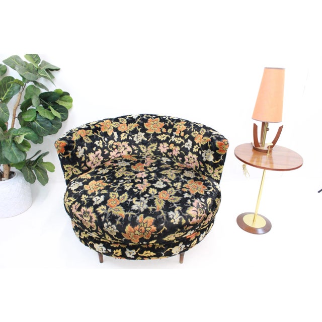 Mid 20th Century Mid Century Modern Round Chair Milo Baughman Style For Sale - Image 5 of 13