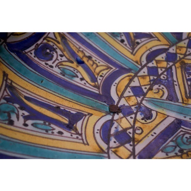 Mid-Century Modern Large-Scale Italian Terracotta Charger For Sale - Image 3 of 13