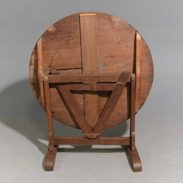 French Early 20th Century French Tilt-Top Vendange / Wine Table For Sale - Image 3 of 4