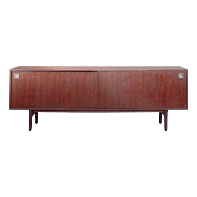 Italian Mid-Century Modern Sideboard in Teak with Four Drawers, 1960s For Sale