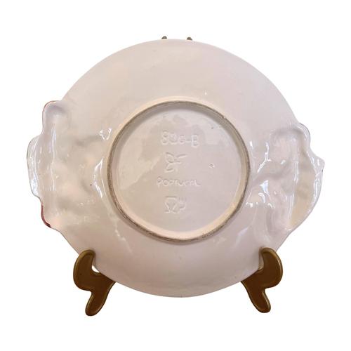 Majolica Glazed Ceramic Fruit Dish and Drainer, 1960s, Set of 2 For Sale - Image 5 of 6