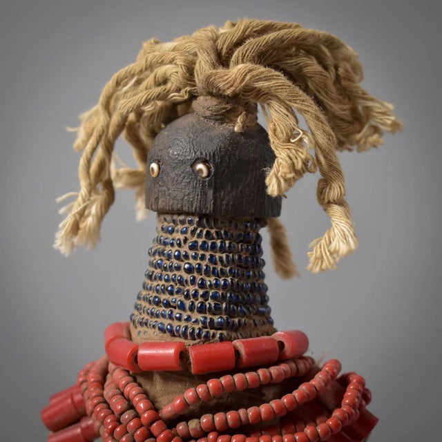 African Early 20th Century Original Namchi Namji Beaded Fertility Doll Cameroon For Sale - Image 3 of 9