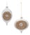 Glass Reflector Ornament Set of 6 For Sale