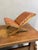 Mid-Century Wood and Leather Stool, Europe, 1970s For Sale - Image 6 of 7