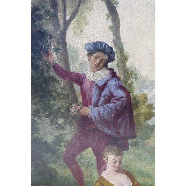 French 1920s French Oil on Board Paintings - a Pair For Sale - Image 3 of 8