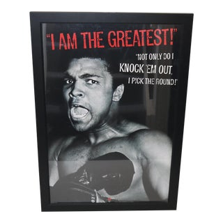Muhammad Ali Autographed Framed Poster For Sale