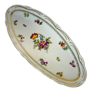 Antique German Boho Chic Bread or Relish Plate