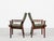 Midcentury Danish Chairs in Rosewood and Leather by Arne Vodder for Sibast, Set of 6 For Sale - Image 5 of 13