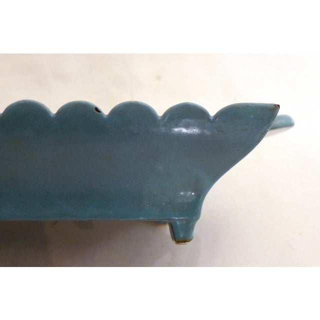 Large Antique Trinket Tray in Enameled Cast Iron, 1890s For Sale - Image 6 of 10