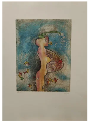 Sebastian Matta, Los 5 destacados, 1976, Lithograph