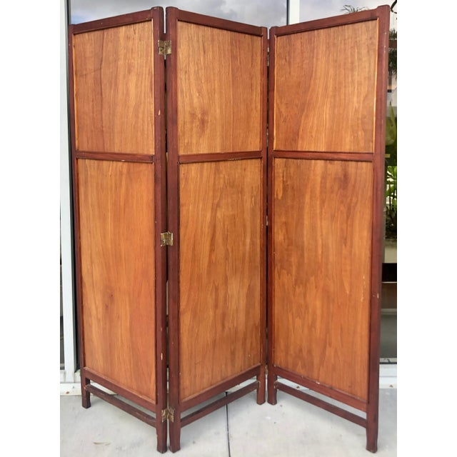 Wood Art Nouveau Style Room Divider For Sale - Image 7 of 9