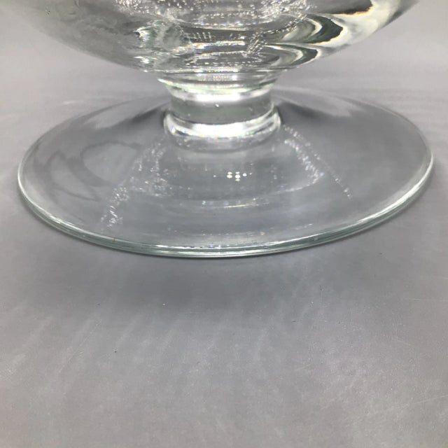 Vintage Romanian Hand Blown Edwardian Style Decanter With Stopper For Sale - Image 10 of 13