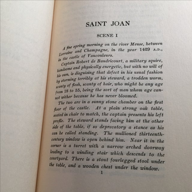 Saint Joan by Bernard Shaw, 1949 Chairish