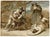 Frederick Richard Pickersgill RA, Nazarene Scene, Watercolour For Sale - Image 4 of 7