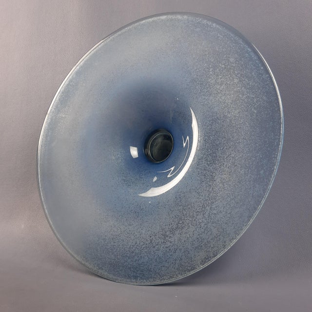 Modern Sandblasted Murano Glass Centerpiece in Scavo and Polished Style, 1970s For Sale - Image 3 of 11