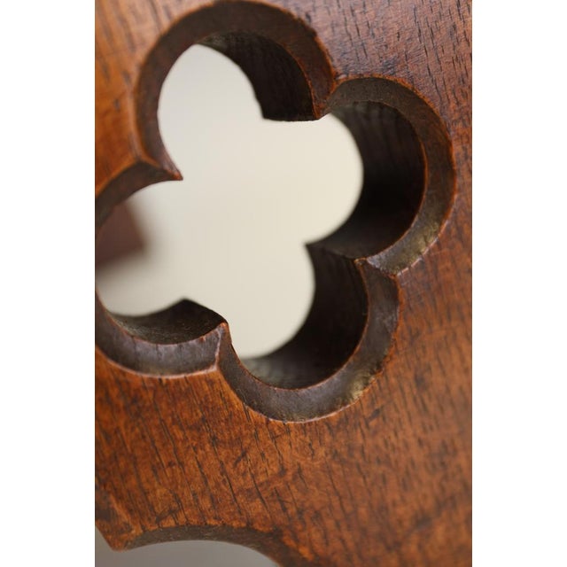 Victorian Gothic Revival Oak Ottomans in the style of Pugin, 1870s, Set of 2 For Sale - Image 11 of 16