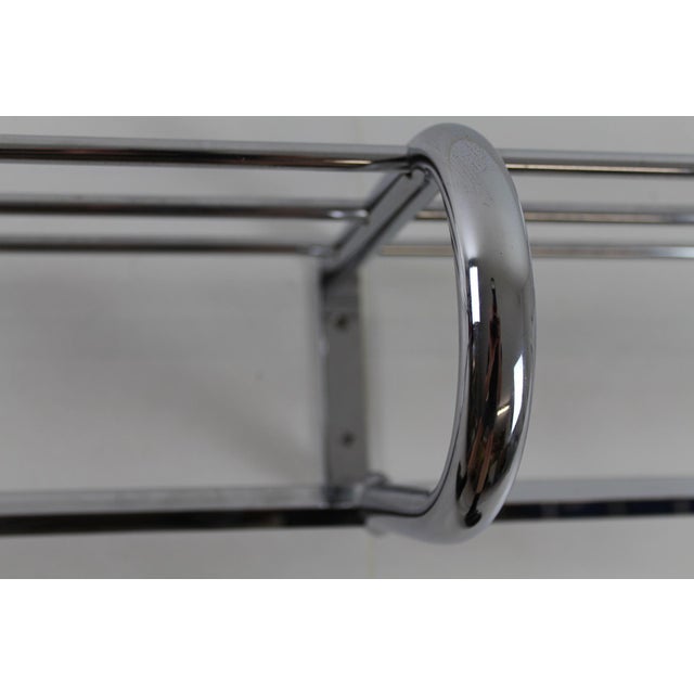 Vintage Bauhaus Style Chrome Coat & Hat Rack, 1940s For Sale - Image 10 of 18